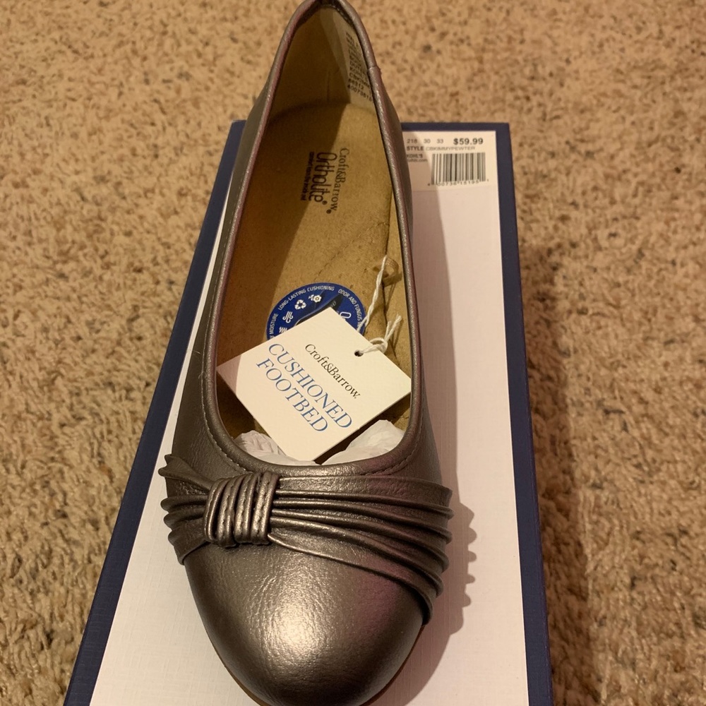 Croft & Barrow Ortholite flats size 9 NEW IN BOX